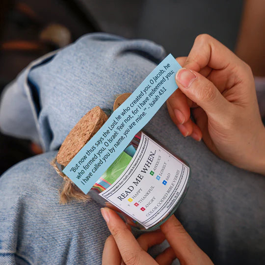 Handmade Bible Verses Jar for Emotions and Feelings - LoveInTheBox