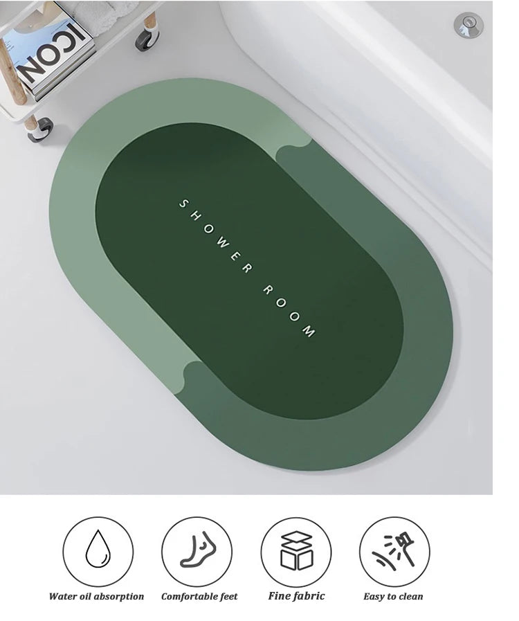 Magic Bath Mat – Quick-Dry, Non-Slip Absorbent Floor Mat for Bathroom & Home