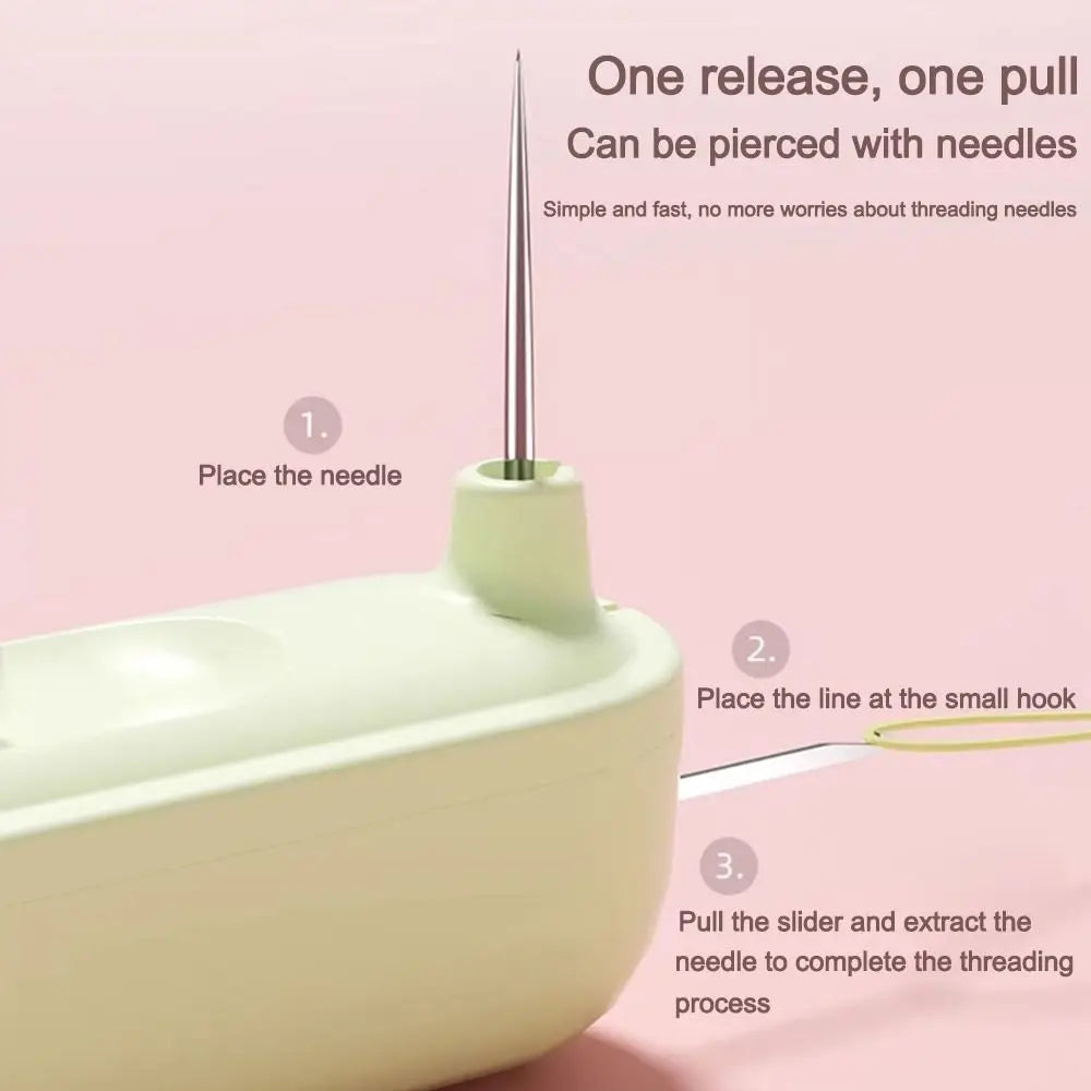 2in1 Threading Needle Threader Multifunctional Picking Thread Remover Hand Household Needlework Sewing Special Tools