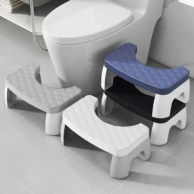 Ergonomic EasySquat – Waterproof & Non-Slip Toilet Foot Stool
