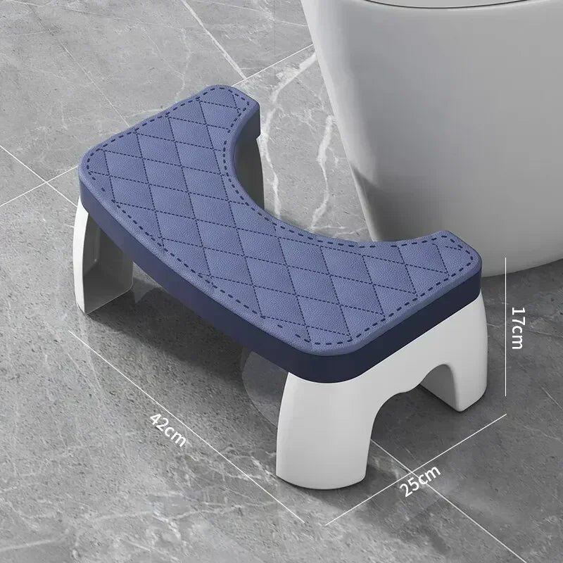 Ergonomic EasySquat – Waterproof & Non-Slip Toilet Foot Stool