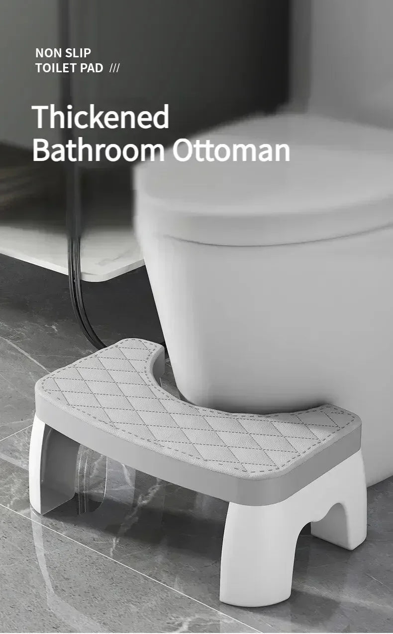 Ergonomic EasySquat – Waterproof & Non-Slip Toilet Foot Stool