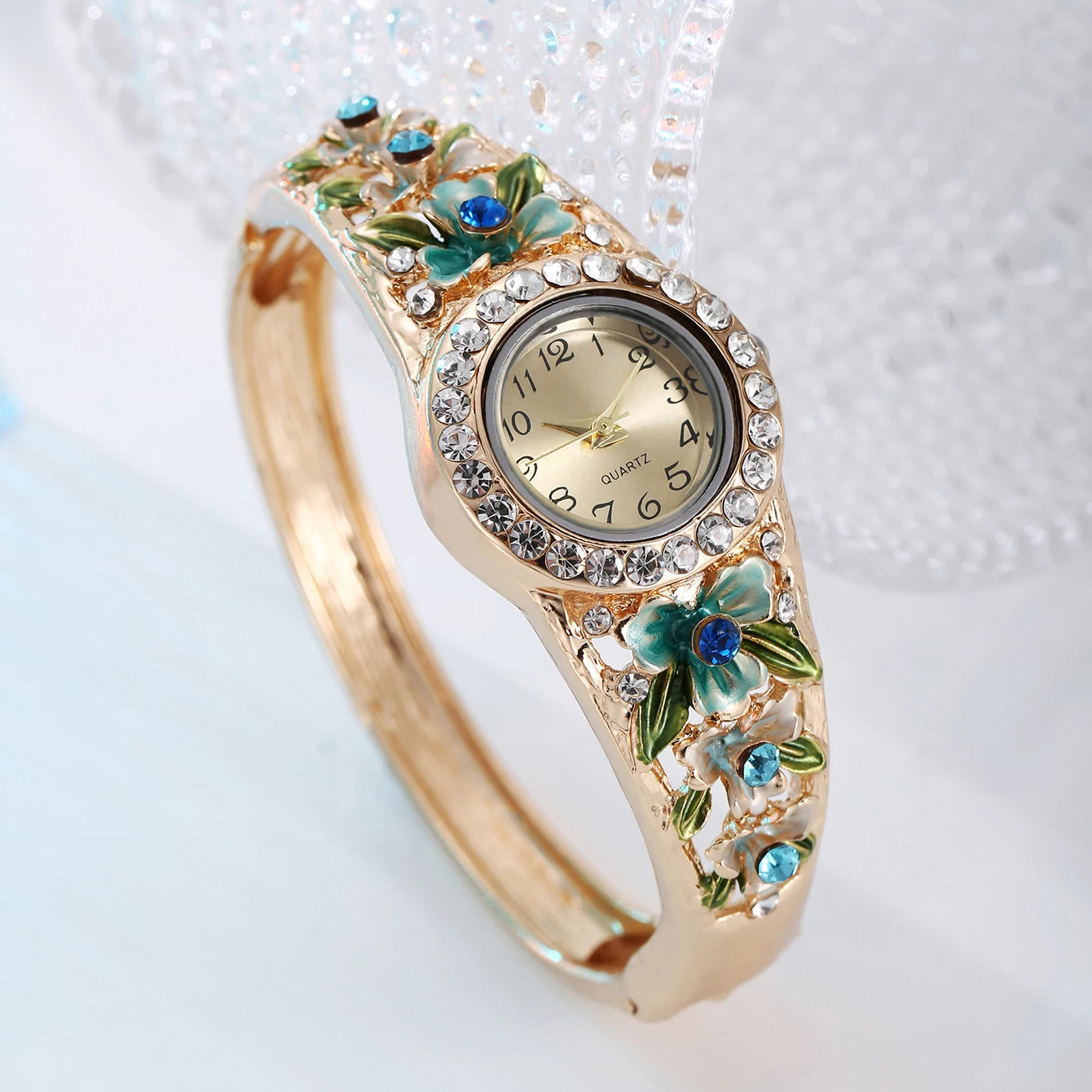 6-Piece Floral Elegance Jewelry & Watch Set