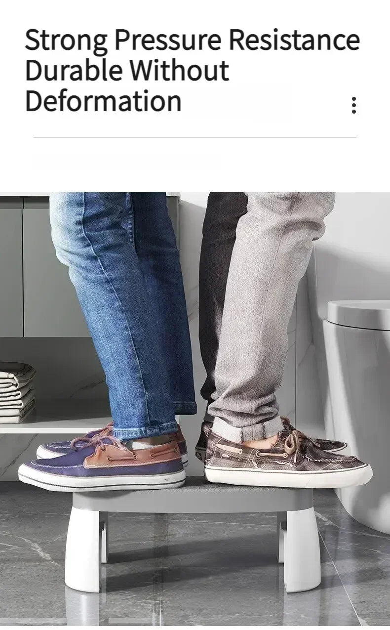 Ergonomic EasySquat – Waterproof & Non-Slip Toilet Foot Stool