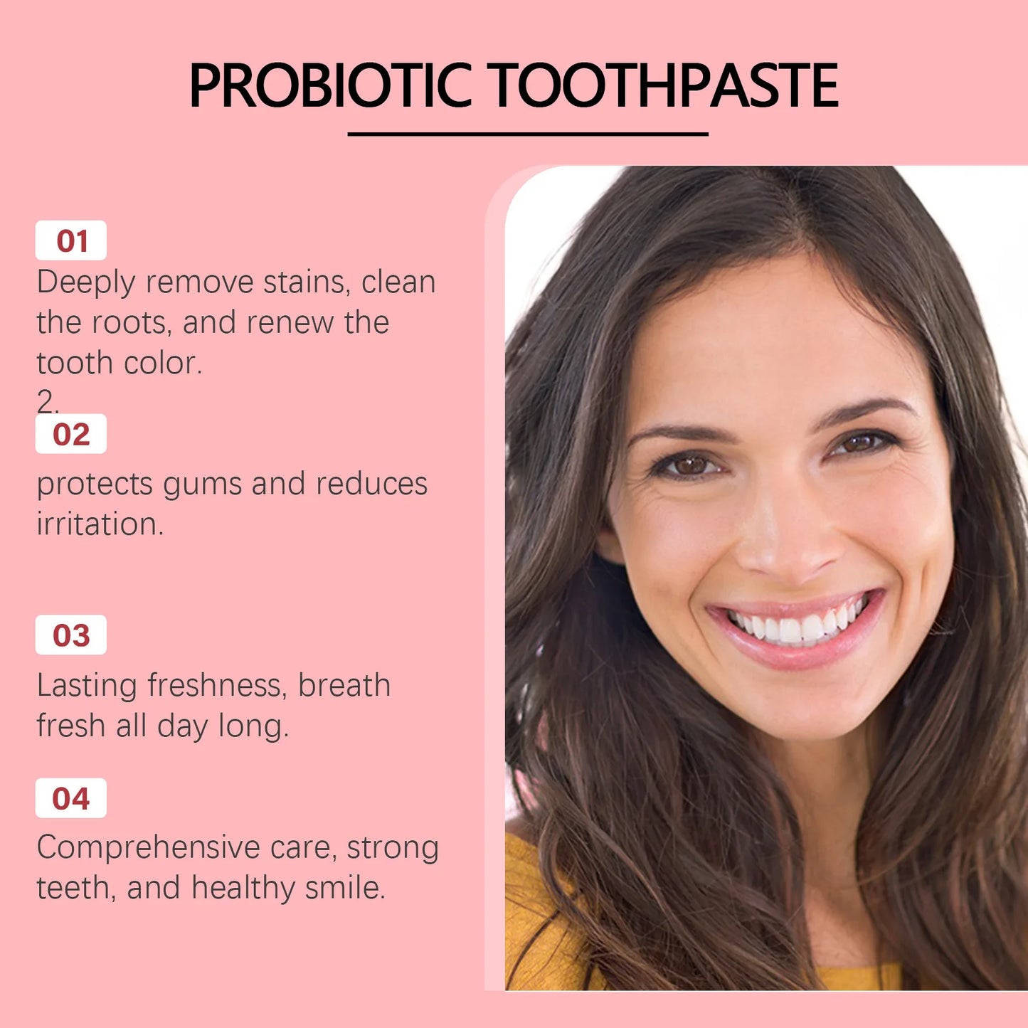 Probiotic Whitening Toothpaste SP-8/SP8 – Plaque Remover & Fresh Breath Formula (120g)