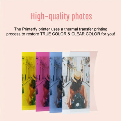 Photo Printer Refill Kit – Glossy Sheets +  Color Ribbons (Ink-Free Printing)