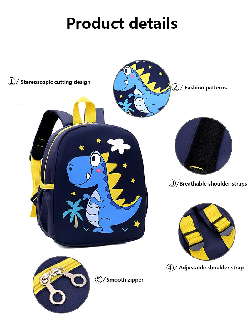 Cute Dinosaur Waterproof Mini Backpack - Trendy & Durable for Kids - LoveInTheBox
