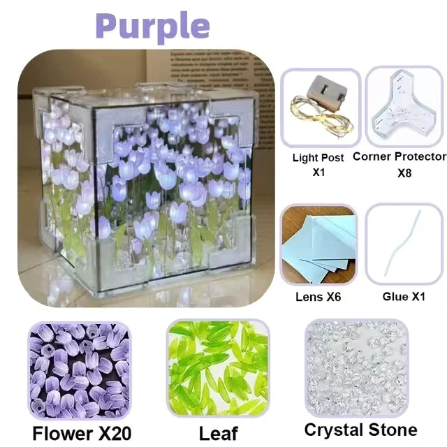 DIY Tulip Flower Night Lamp Kit – 3D Sea Cube Design - LoveInTheBox
