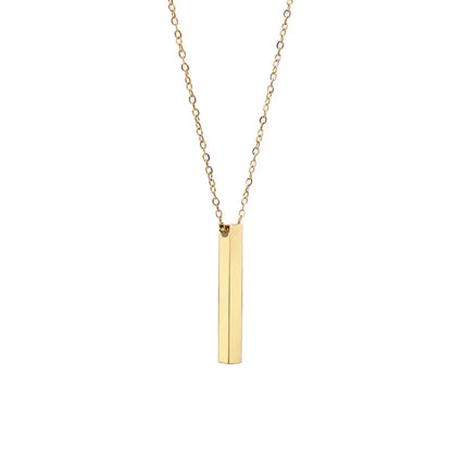 Engraved Pillar Necklace - LoveInTheBox