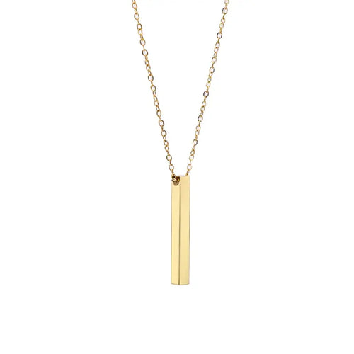 Engraved Pillar Necklace - LoveInTheBox