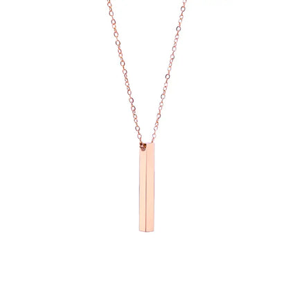 Engraved Pillar Necklace - LoveInTheBox