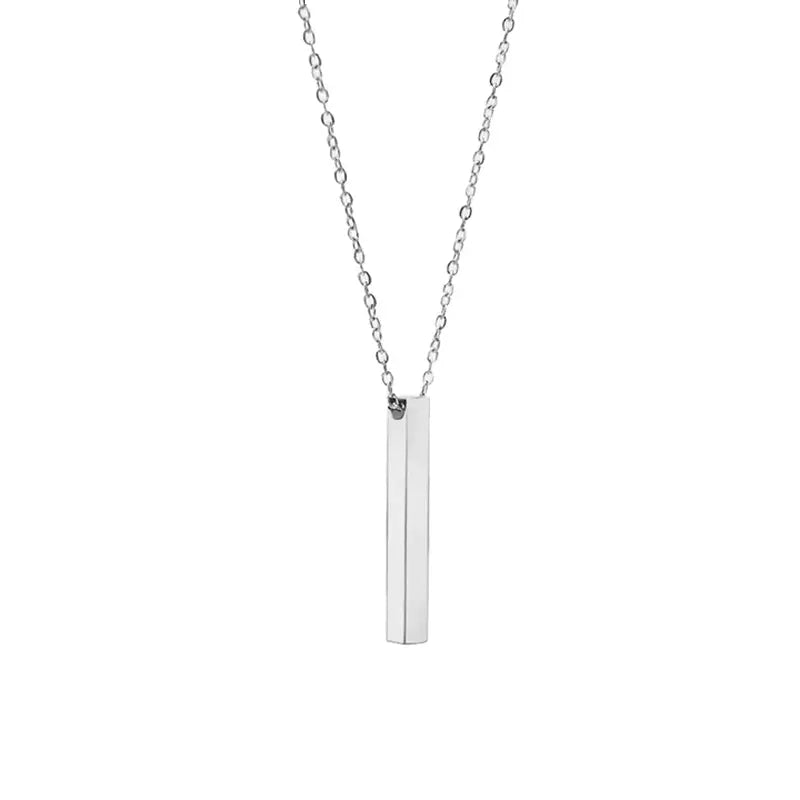 Engraved Pillar Necklace - LoveInTheBox