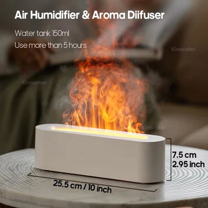 Eternal Flame Mood Air Diffuser/Humidifier with Air Cleaner - 7-Color Tranquility - LoveInTheBox