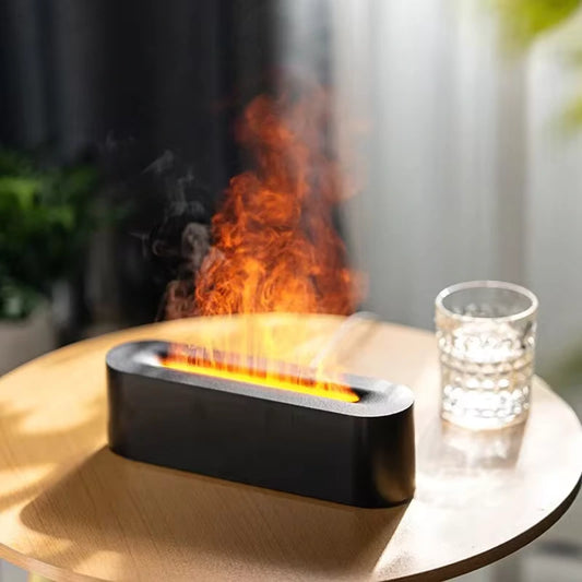 Eternal Flame Mood Air Diffuser/Humidifier with Air Cleaner - 7-Color Tranquility - LoveInTheBox