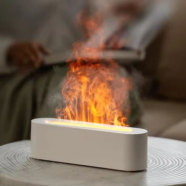 Eternal Flame Mood Air Diffuser/Humidifier with Air Cleaner - 7-Color Tranquility - LoveInTheBox