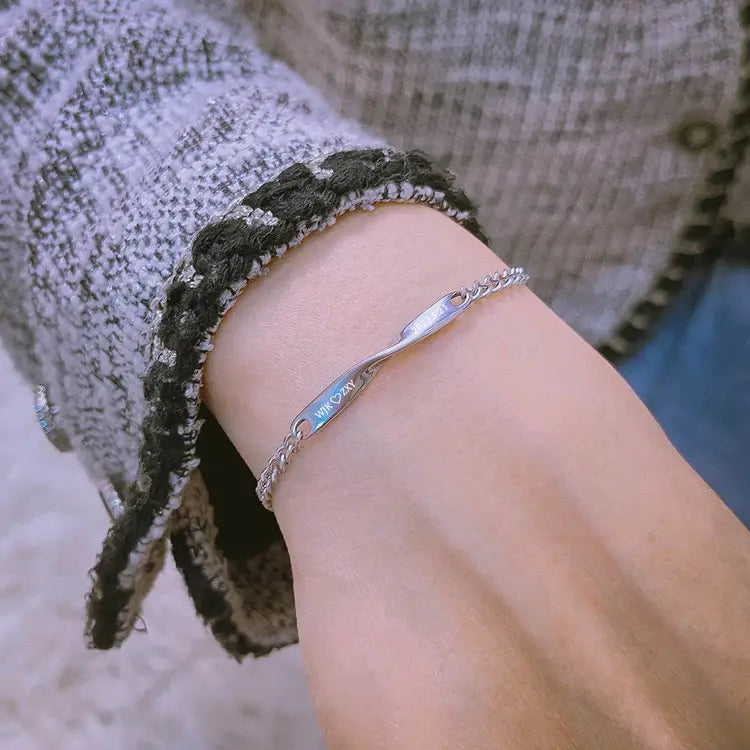 Infinity Engraved Bracelet Set - LoveInTheBox