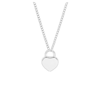 Initials Heart Pendant Necklace - LoveInTheBox