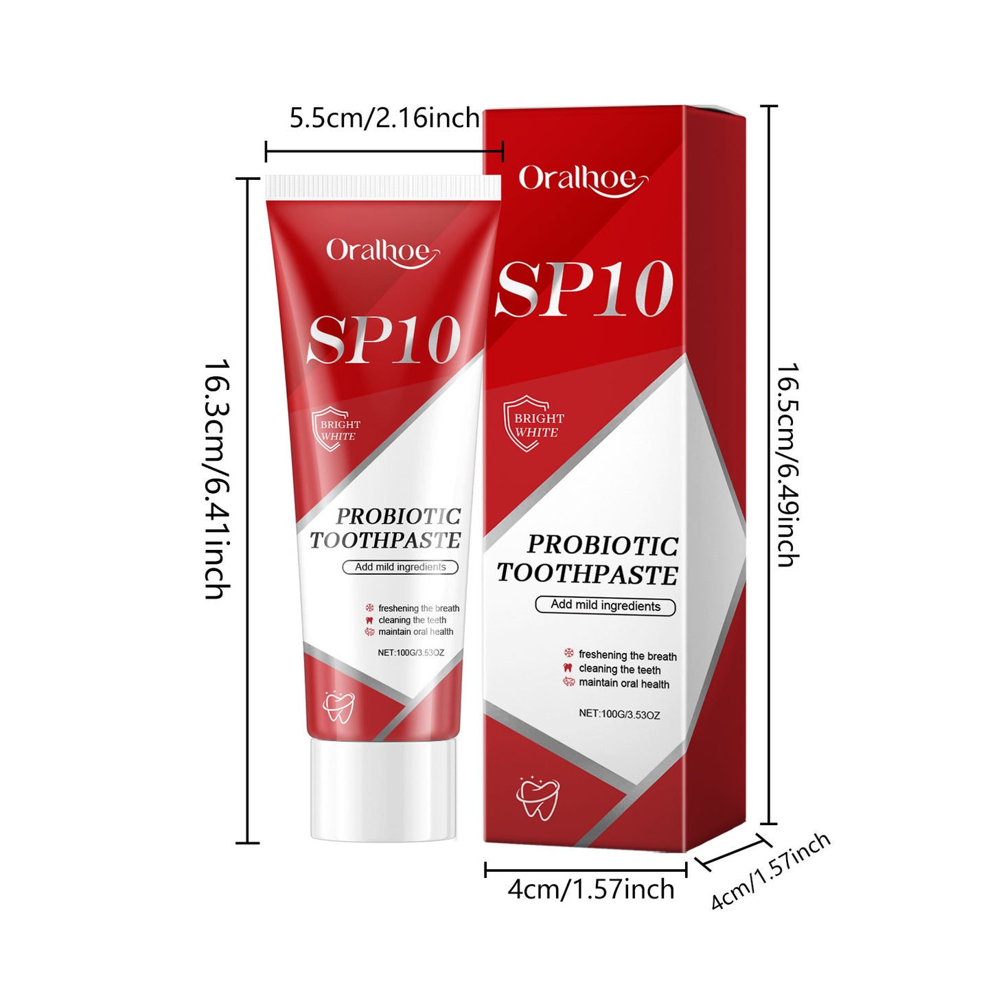 Probiotic Whitening Toothpaste SP-10 – Plaque Remover & Fresh Breath Formula (100g)
