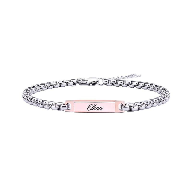 Personalized Engraved Bracelet Set - LoveInTheBox
