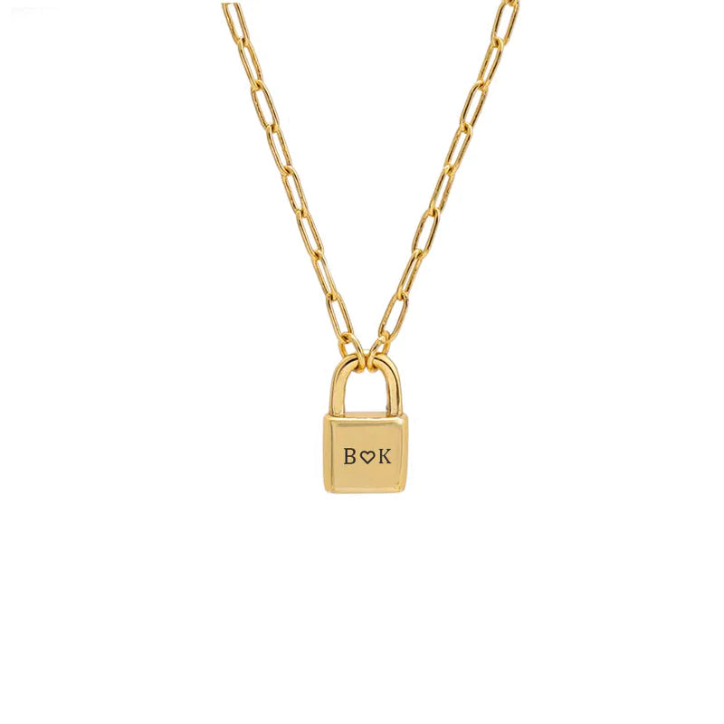 Personalized Lock Necklace - LoveInTheBox