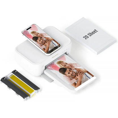Wireless Wi-Fi Instant Photo Printer 4x6" - with 20 Sheets of Photo Paper