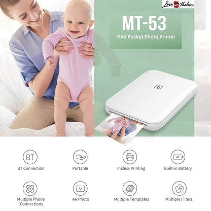 PocketPrint™ – Instant Smartphone Photo Printer – FREE Photo Paper Included