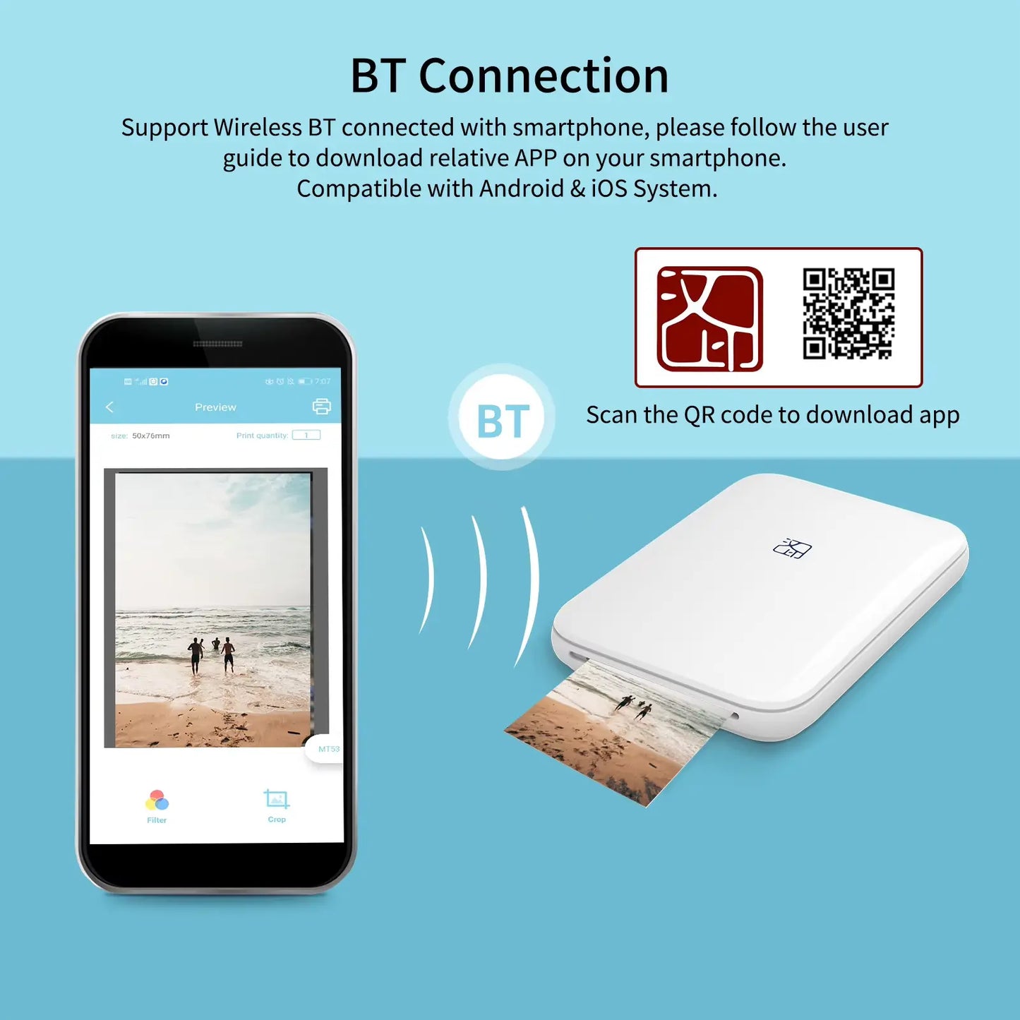 PocketPrint™ – Instant Smartphone Photo Printer – FREE Photo Paper Included