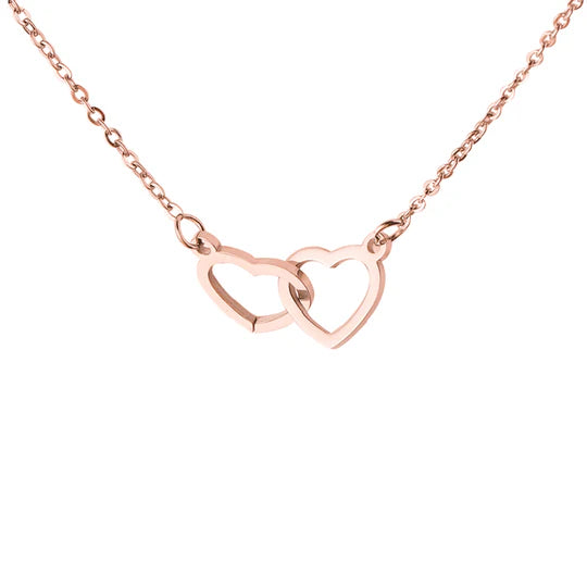 Engraved Heart Necklace - with real Rose Bear Giftbox - LoveInTheBox