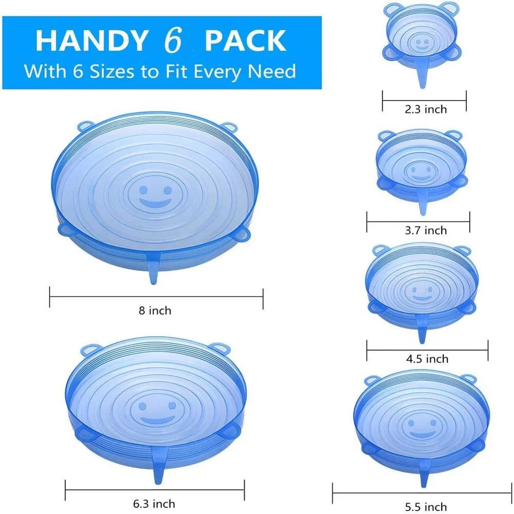 Reusable Silicone Stretch Lids – Universal Food Covers for Bowls & More