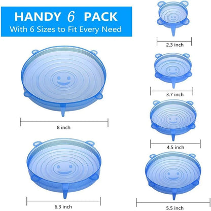 Reusable Silicone Stretch Lids – Universal Food Covers for Bowls & More