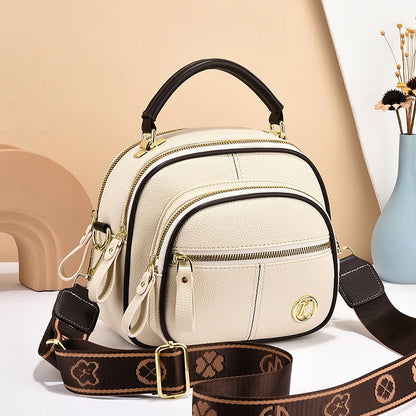 Elegant Multi-Compartment Mini Crossbody Bag for Women