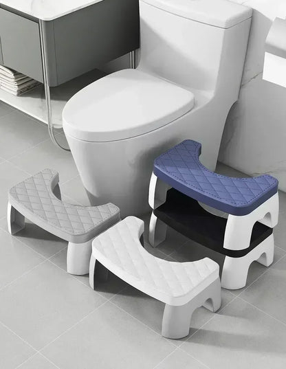 Ergonomic EasySquat – Waterproof & Non-Slip Toilet Foot Stool