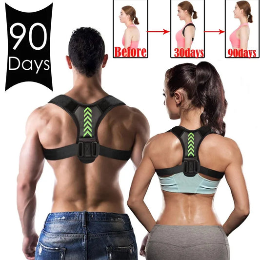 Adjustable Posture Corrector – Upper Back & Shoulder Support for Pain Relief & Spine Alignment
