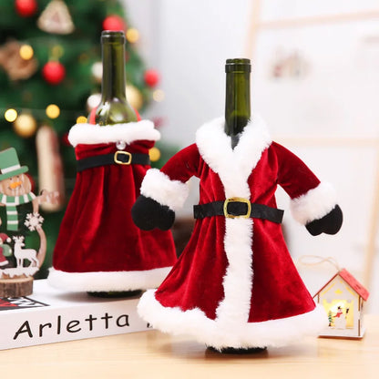 Festive Wine Bottle Covers – Christmas & Holiday Table Décor