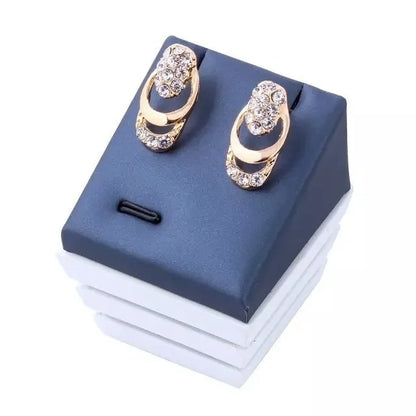 The Crystal Radiance Collection: 4-Piece Gold-Plated Jewelry Set
