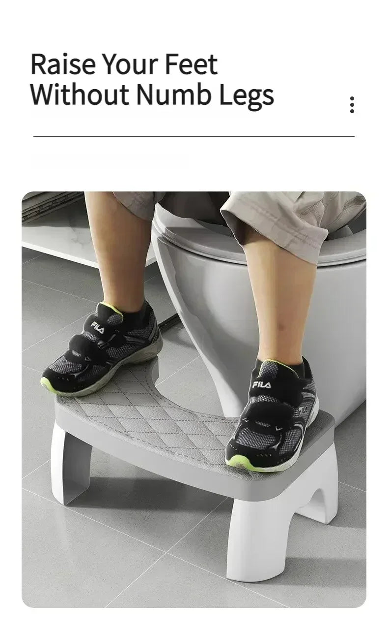 Ergonomic EasySquat – Waterproof & Non-Slip Toilet Foot Stool