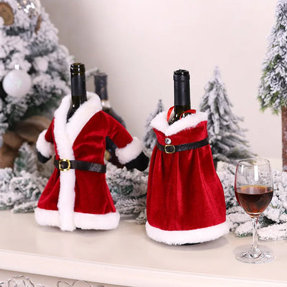 Festive Wine Bottle Covers – Christmas & Holiday Table Décor