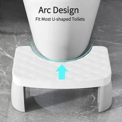 Ergonomic EasySquat – Waterproof & Non-Slip Toilet Foot Stool