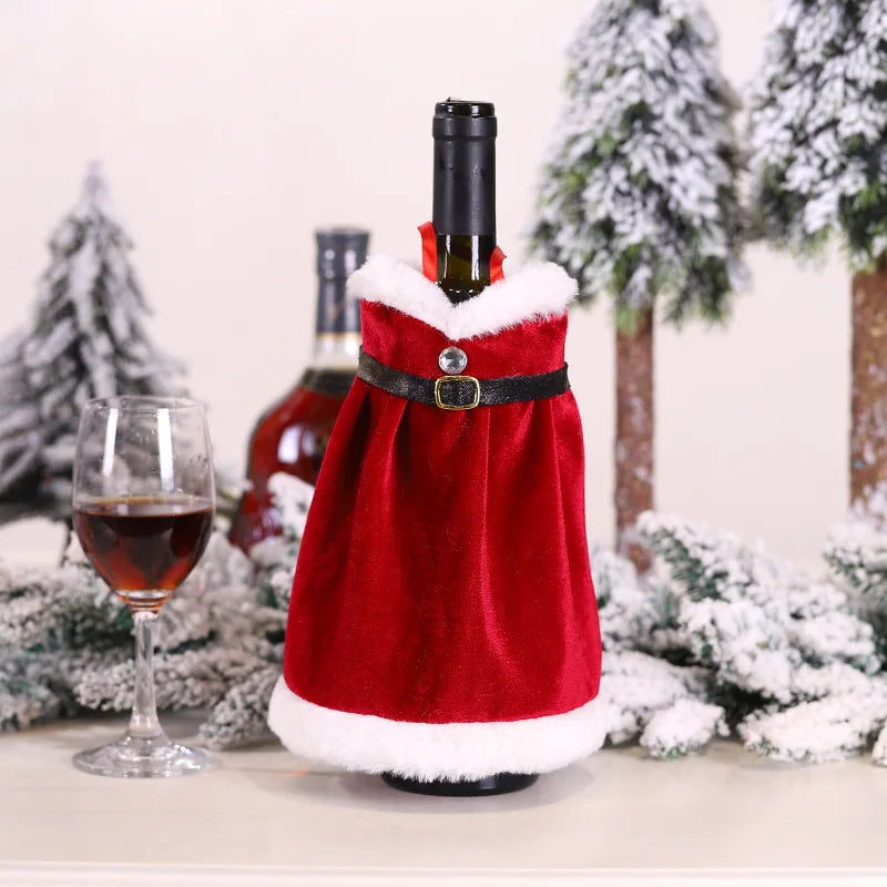 Festive Wine Bottle Covers – Christmas & Holiday Table Décor