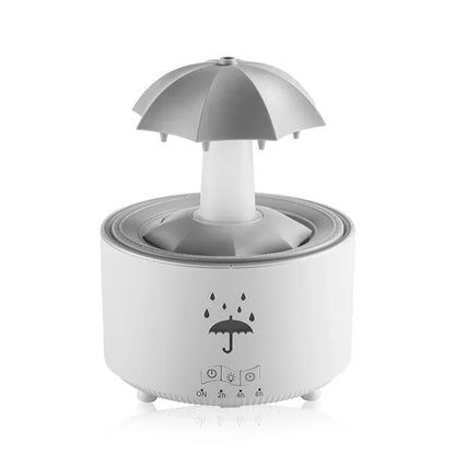 Raindrop Ultrasonic Humidifier with Rotating LED Lights