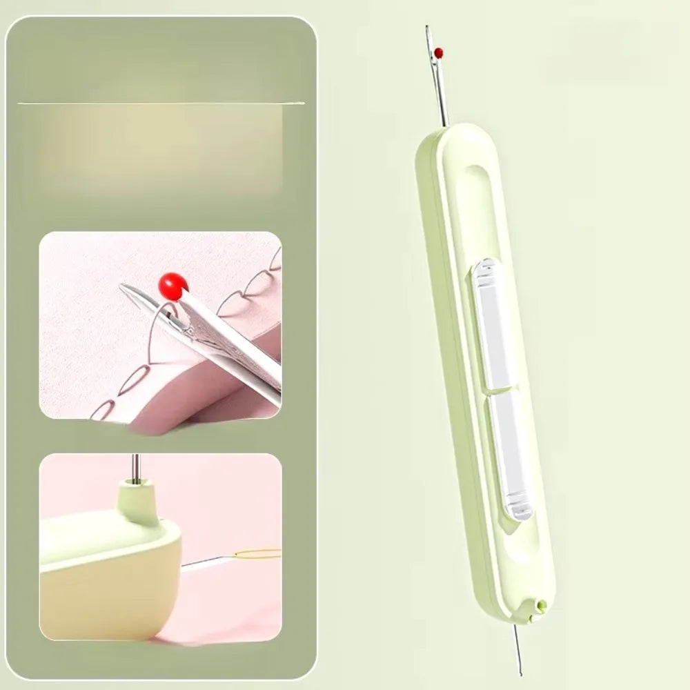 2in1 Threading Needle Threader Multifunctional Picking Thread Remover Hand Household Needlework Sewing Special Tools