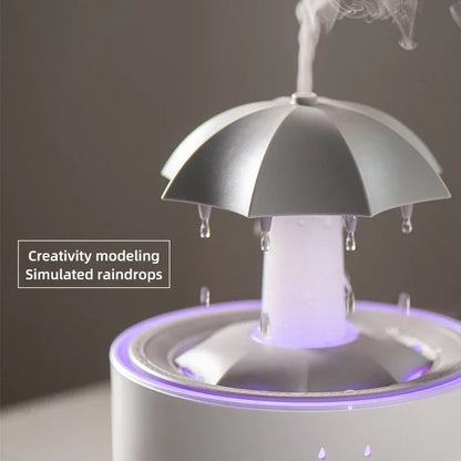 Raindrop Ultrasonic Humidifier with Rotating LED Lights