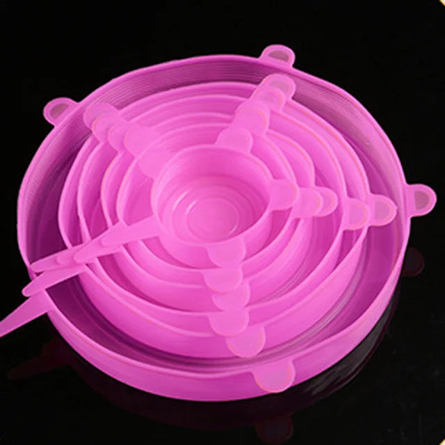 Reusable Silicone Stretch Lids – Universal Food Covers for Bowls & More