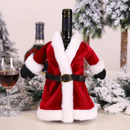Festive Wine Bottle Covers – Christmas & Holiday Table Décor