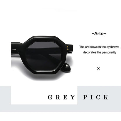 UV400 Hexagon Sunglasses – UV Blocking Retro & Sporty