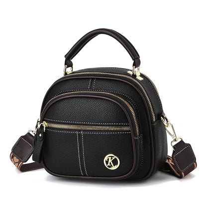 Elegant Multi-Compartment Mini Crossbody Bag for Women