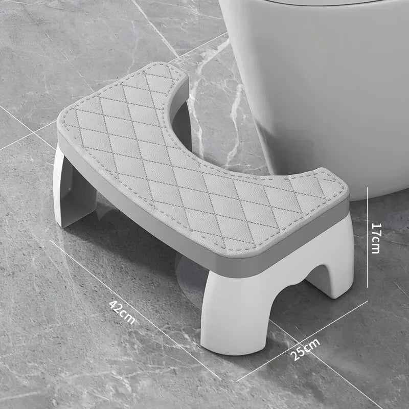 Ergonomic EasySquat – Waterproof & Non-Slip Toilet Foot Stool