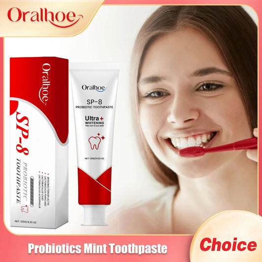 Probiotic Whitening Toothpaste SP-8/SP8 – Plaque Remover & Fresh Breath Formula (120g)