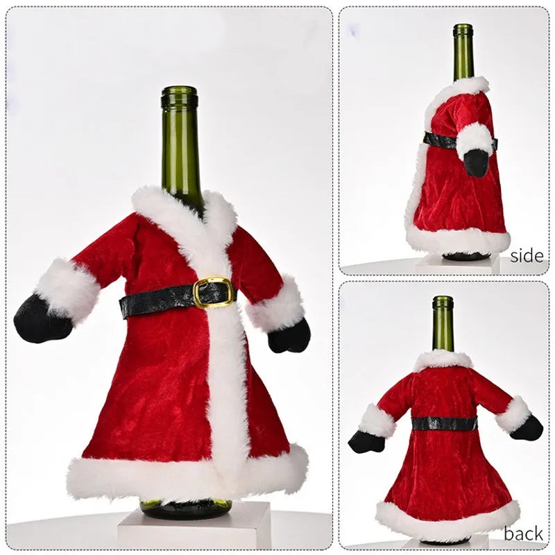 Festive Wine Bottle Covers – Christmas & Holiday Table Décor