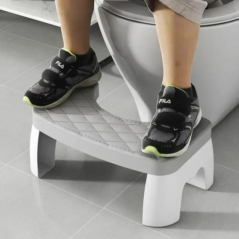 Ergonomic EasySquat – Waterproof & Non-Slip Toilet Foot Stool